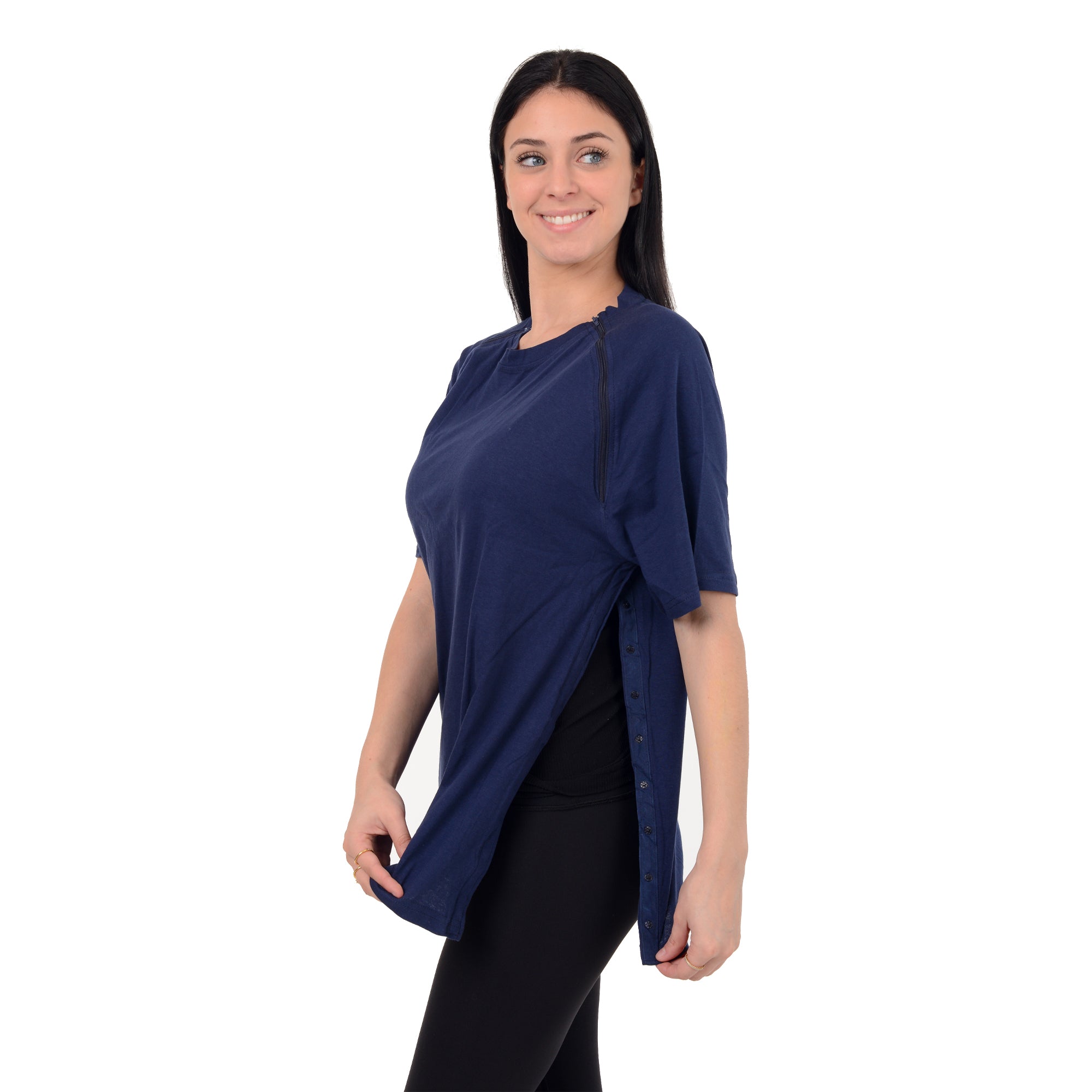 Post Mastectomy Surgery Recovery Shirt Lapel Collar Camisole