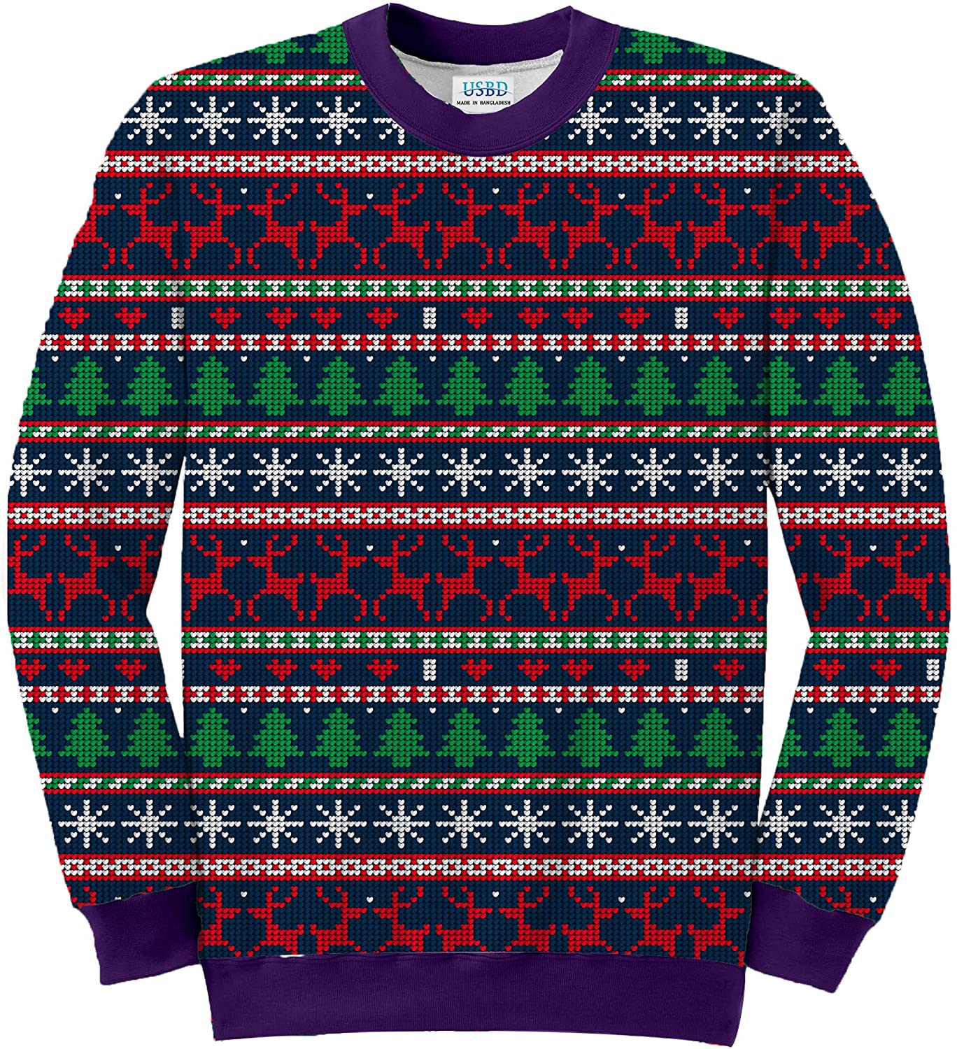Funny Santa Christmas Sweatshirt 3D printed Sweaters for women