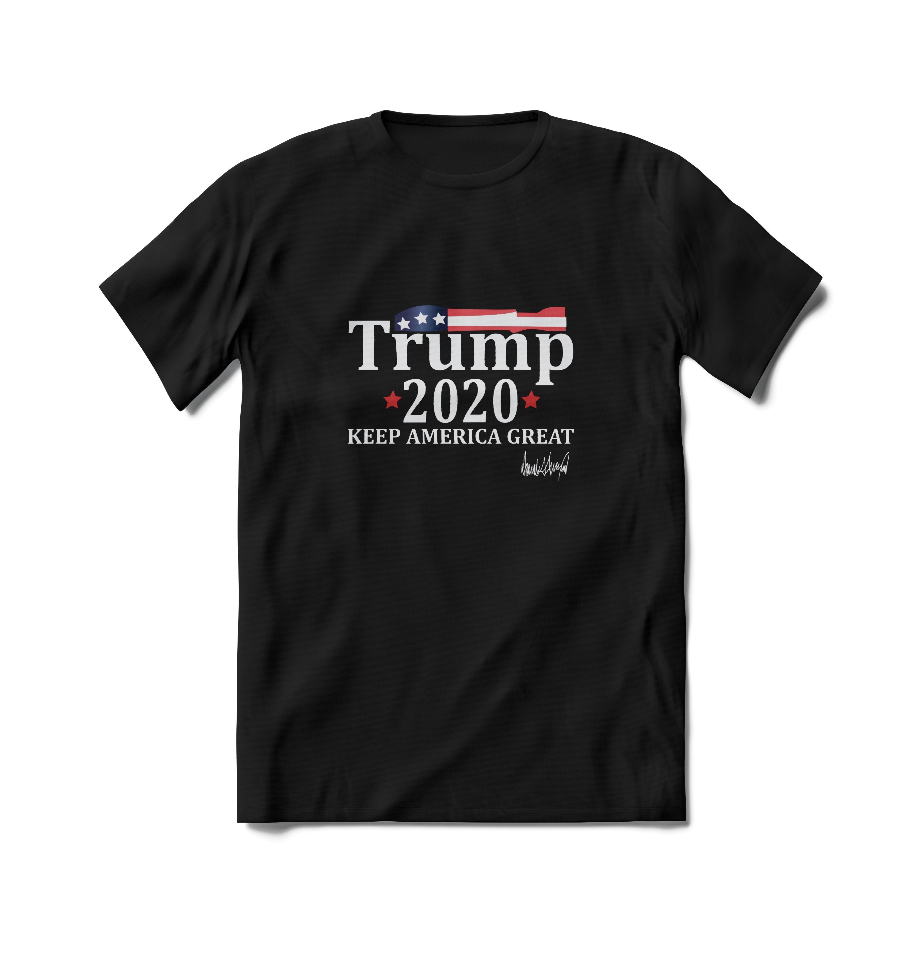 Donald Trump 2020 Keep America Great Signature Election Tshirt Men women Unisex t shirt tees shirt USBD Small Men's Black 